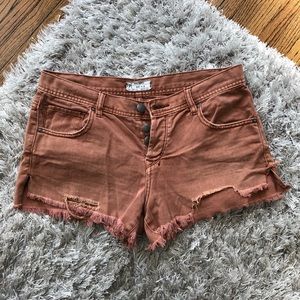 Free People Dusty Rose Shorts